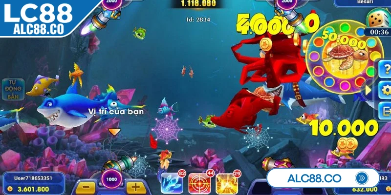 Nhà cái bắn cá nổ hũ thưởng cao sở hữu hình ảnh 3D sắc nét, sống động